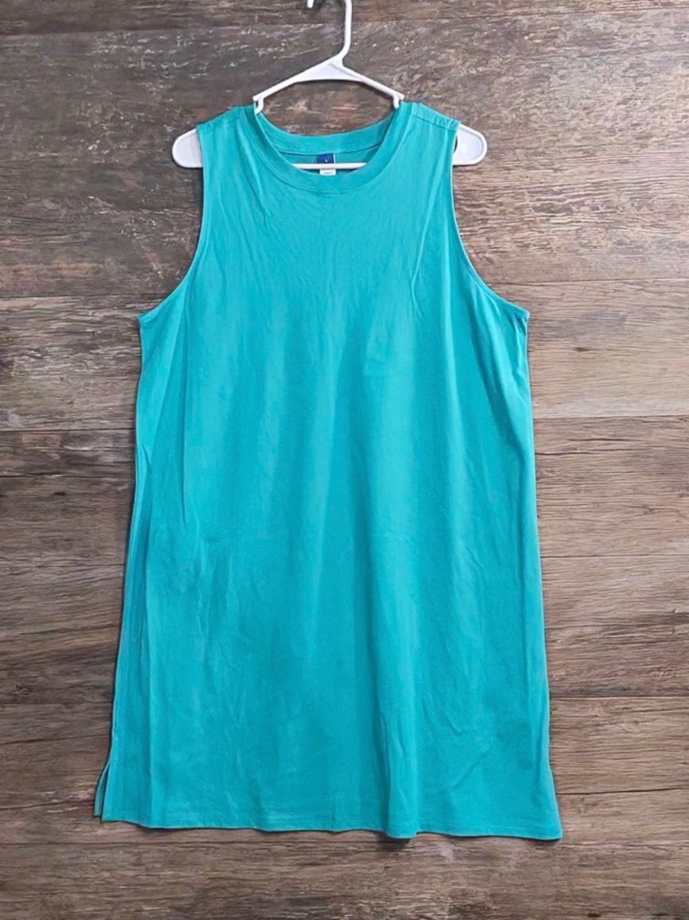 Old Navy Teal Sleeveless Shift Dress